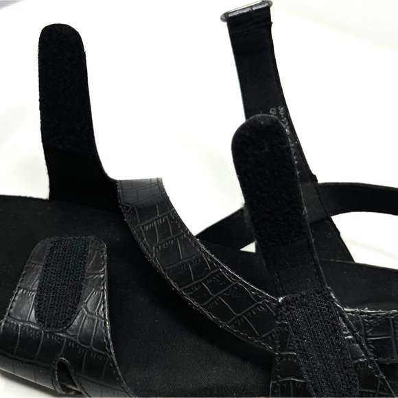 Easy Street Women's Winnie 30-1302 Strap Sandal Black Adjustable Size 10M‎ - Picture 6 of 8